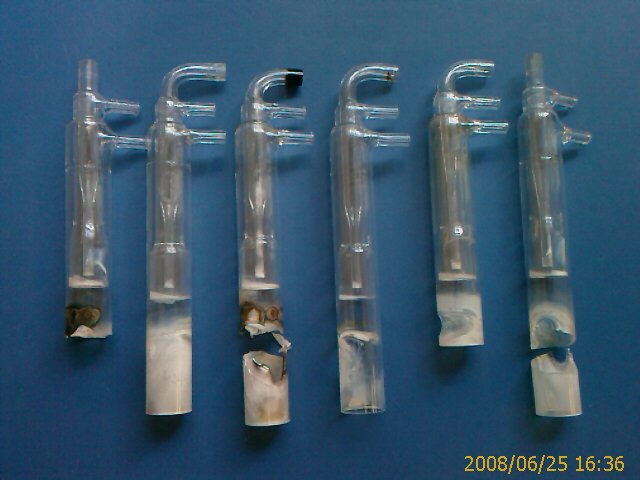 Broken ICP Quartz Torches