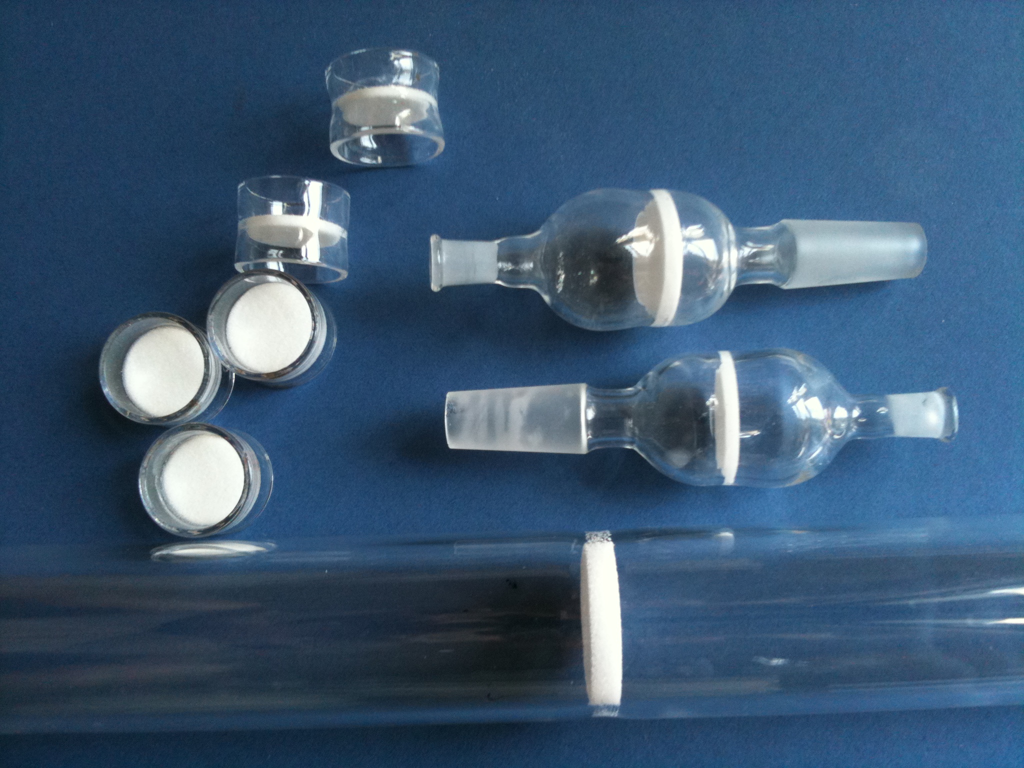 Quartz Filter. Quartz fused Sintered tubes/ Fritted Tubes
